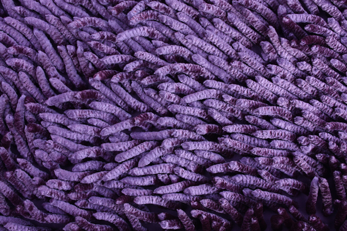 Shinning Polyester Chenille Rugs purple