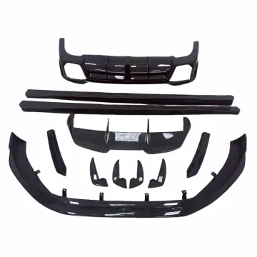 High quality IM style carbon fiber front bumper edge side skirts rear diffuser rear spoiler front bumper for Audi RS4 body kit