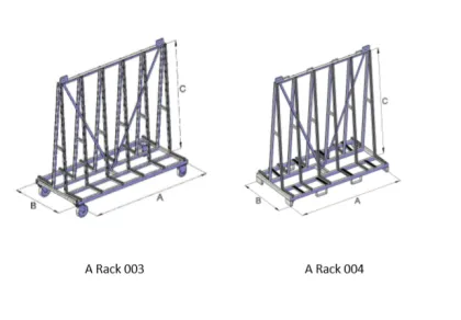 High Quality Custom  Glass A Racks storage holders