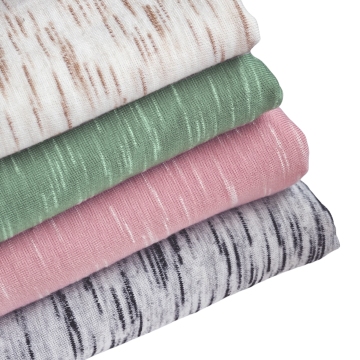 Custom Polyester Rayon Spandex Jersey Fabric - Women's Clothing Stretch Sectional Dyed Slub Single Jersey