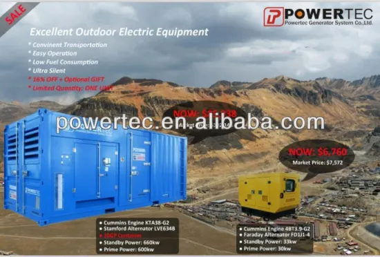 Cheap price 220KW rain cover series diesel generator set