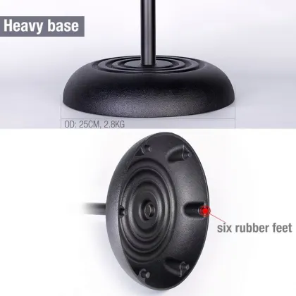 OEM Studio Adjustable Black Mic Stand - Detachable Goose Neck Professional Microphone Stand