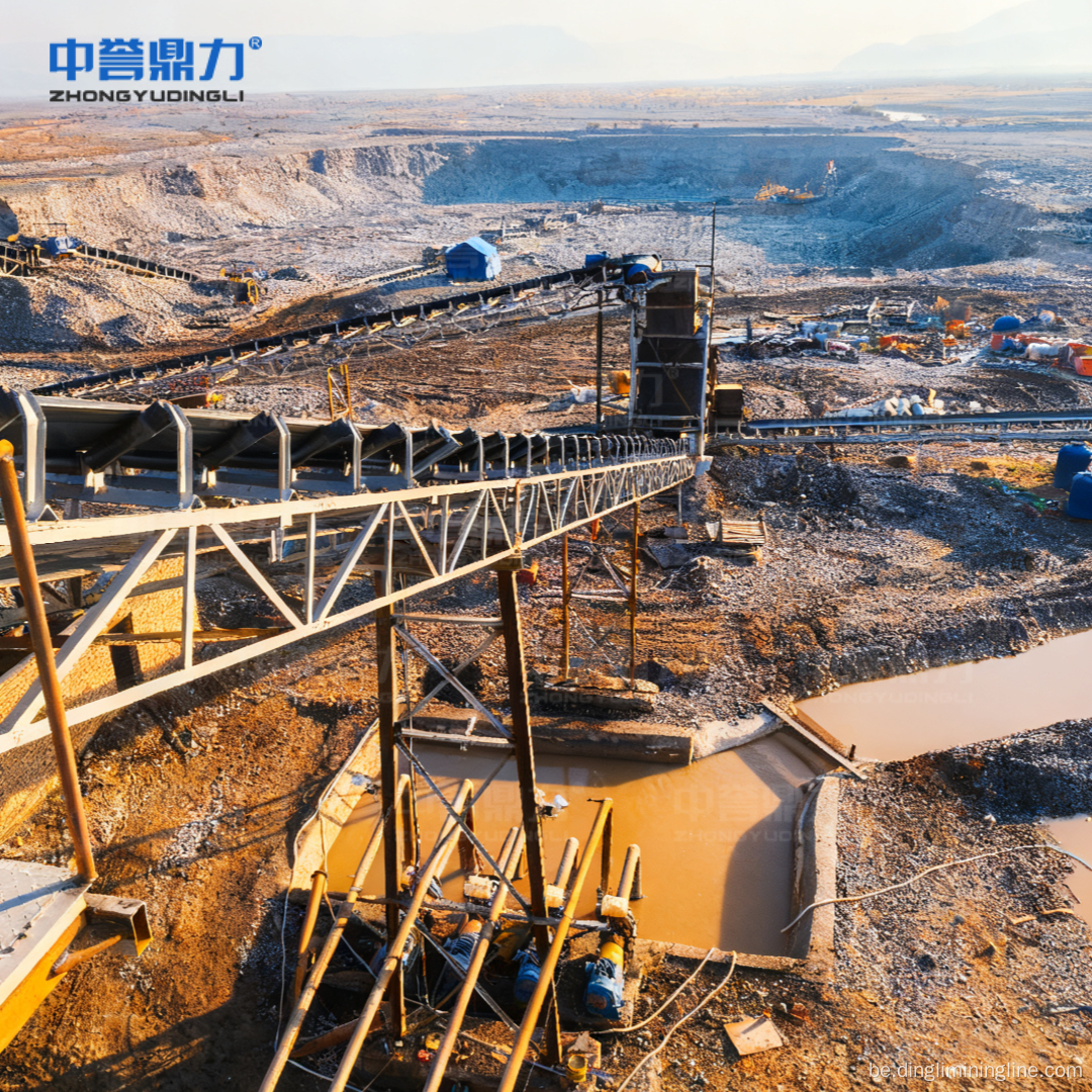 Эфектыўная лінія па апрацоўцы каменнага золата 100 TPH