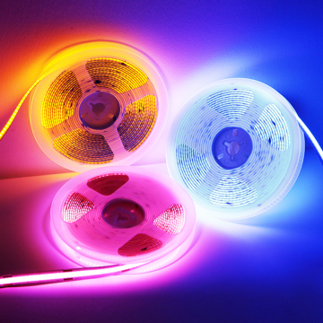 2022 Hot Sales: 480LEDs 10m Roll 12V/24V Flexible COB LED Strip Light RA90 8mm