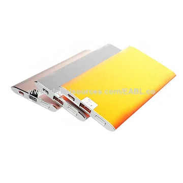 Emergency Battery Power Banks for Smartphones, 5,000mAh/A Grade Li-polymer Battery