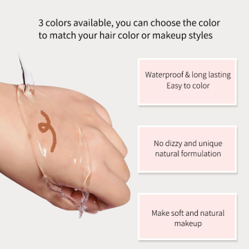 Customizable Double-Headed Vegan Waterproof Eyebrow Pencil in 6 Colors
