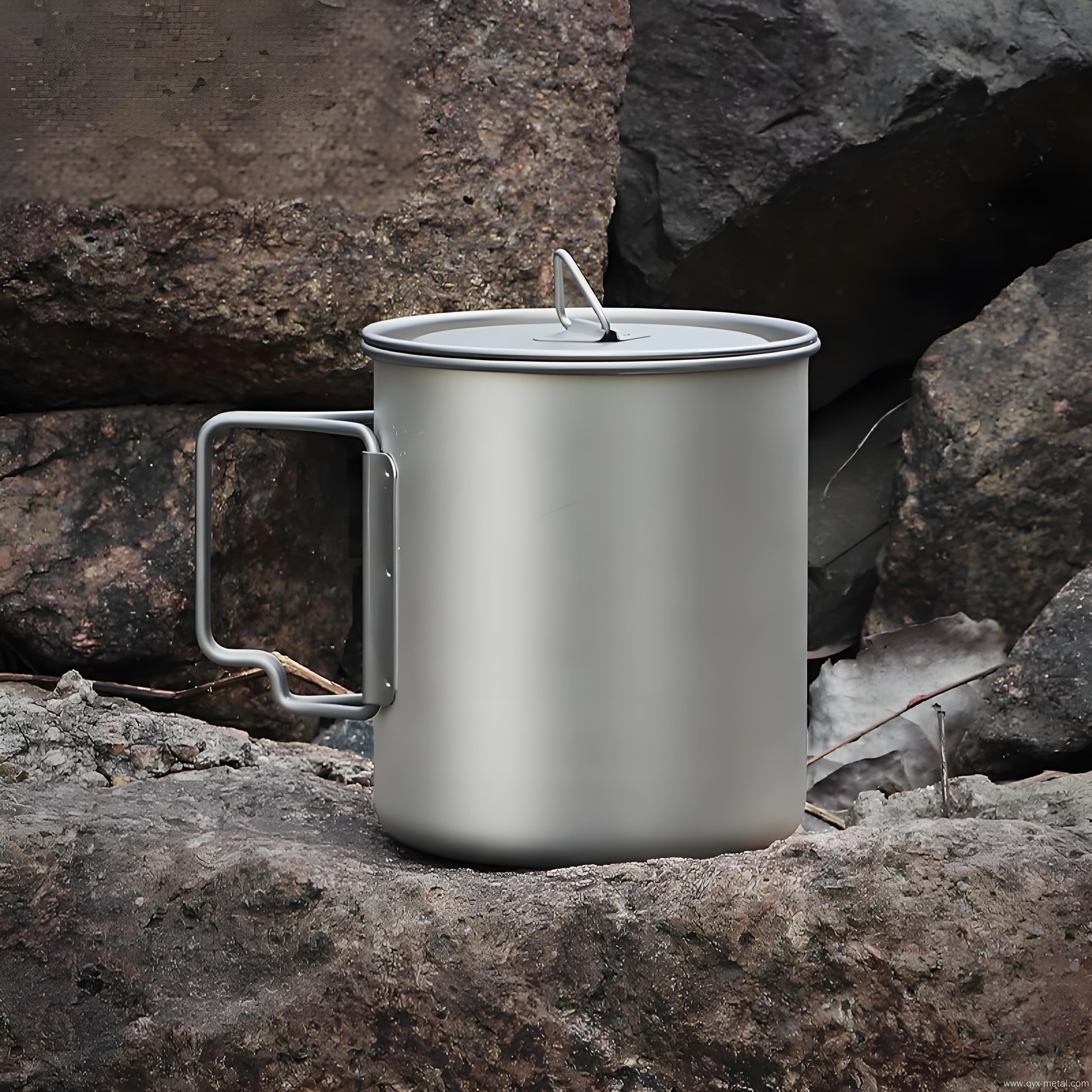 Pure Titanium Outdoor Camping Portable Foldable Travel Mug