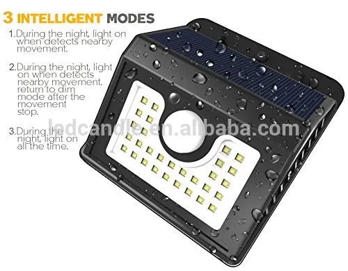 YIFAN high quality power outdoor 30 LED solar motion sensor light