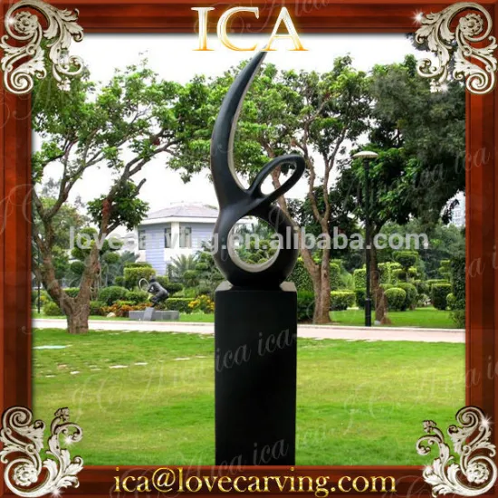 Garden stone abstract modern sculpture