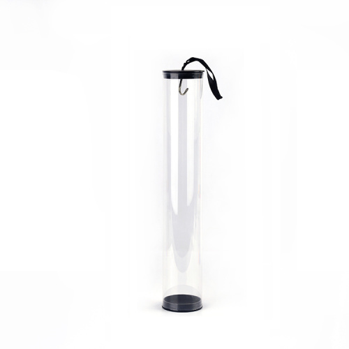 Wholesale PET material transparent Plastic Packaging tube cylinder for hair extention