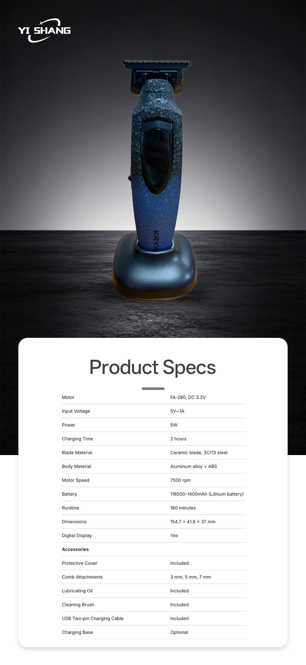_Hair clipper 368-2X
