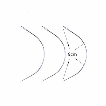 AliLeader Cheap C Shape Hair Weave Needle For Brazilian Hair Weft Extension Weaving Type Curved Thread Sewing Styling Tools