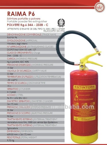 Fire Extinguisher Brands with EN3 Estintore