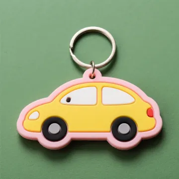 Изготовленный на заказ брелок из мягкого ПВХ с гибким дизайном автомобиля