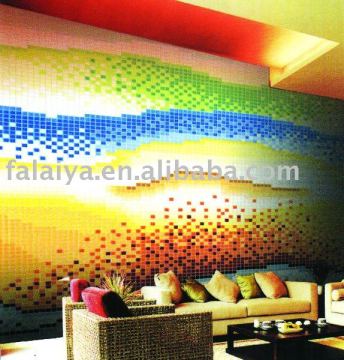 Foshan Mosaic Swimming pool tile Crystal Glass Mosaic MD