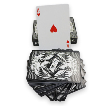 Custom 300gsm Blue Core Tarot Cards with Logo Printing and Plastic Box Packaging