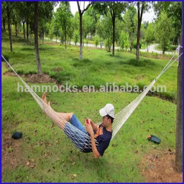family take away travel top quality portable cotton rope hammok camping hammok