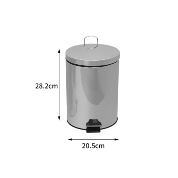 5L 410 Stainless Steel Pedal Bin