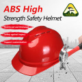 Capacete de segurança respirável de material ABS vermelho 08V