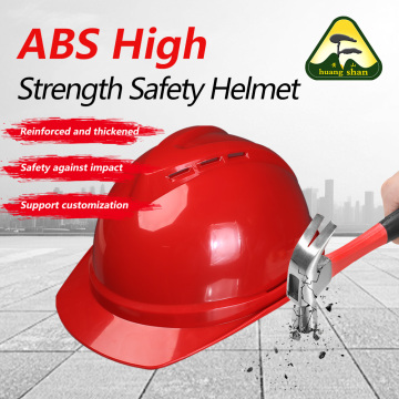 Capacete de segurança respirável de material ABS vermelho 08V