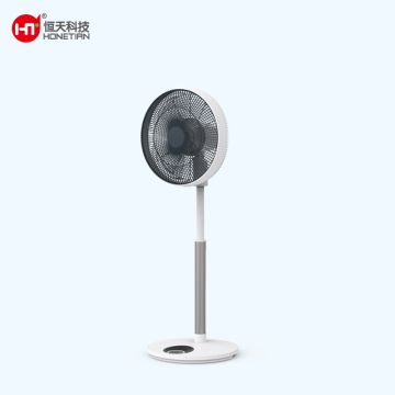 HONETIAN LED display remote control 12 speeds 4 modes 8 timer 7 blades 14 inches DC circulator custom colors plastics stand fan