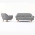 Vải đơn giản hiện đại Chesterfiel Sofa