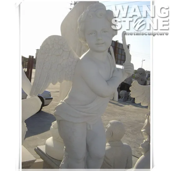 Garden Decorative Western Style Stone Little Angel Statue