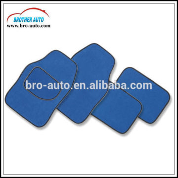 hot sell universal size RUBBER 4PCS full set blue carpet mat for car