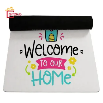 Customizable Sublimation Print Doormats: Non-Woven Rubber Outdoor Mats for Personalized Entry Decor