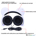 Original Factory LED Novelty Promotional Bear ear Headphones