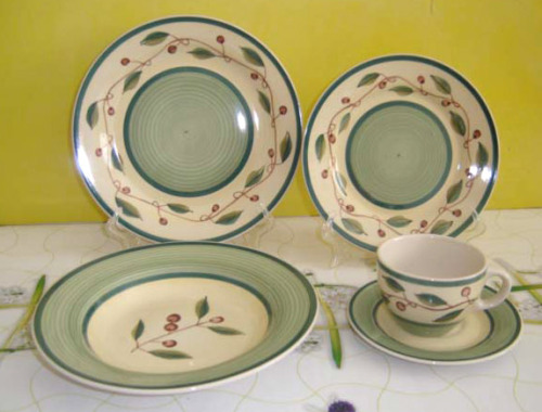 20pc Stoneware Dinner Set