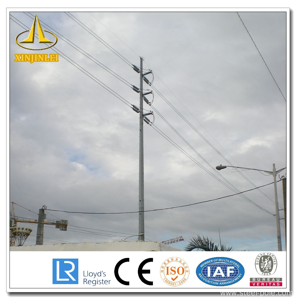 Electrical Transmission Line Distribution Steel Pole China Manufacturer