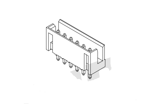 2,50 mm tonhöjd 180 ° Wafer Connector Series AW2515V-XP