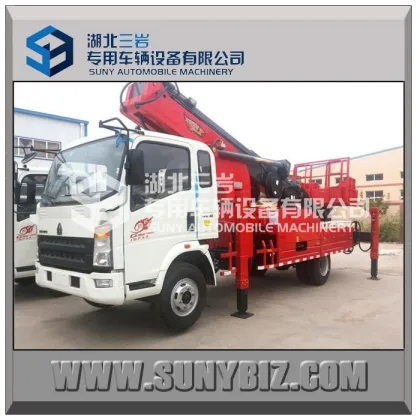 HOWO 4X2 Aerial Platform truck mounted aerial work platform bucket truck