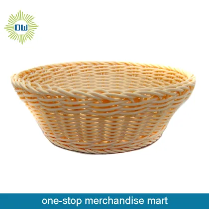 White Wicker Flower Basket