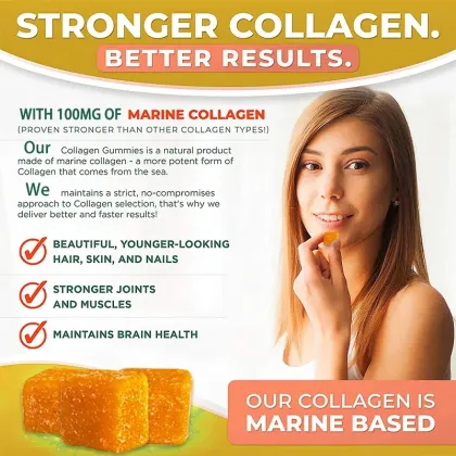 Marine Collagen Nails Skin Hair Collagen Gummies