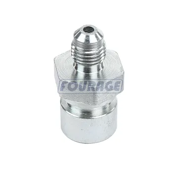 3AN Male to 3/8-24 Inverted Flare Fourage Zinc Steel Brake Adapter for 3/16" Brake Line