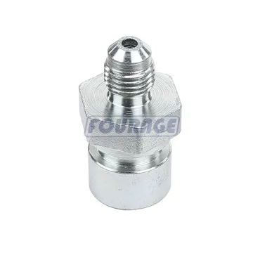 3AN Male to 3/8-24 Inverted Flare Fourage Zinc Steel Brake Adapter for 3/16" Brake Line