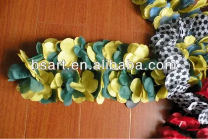 flower lei,football flower lei,soccer flower lei,flag flower lei