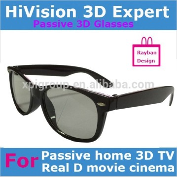 Passive Real D or MasterImager circular polarized 3d glasses in pilot model