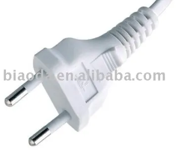Brazil power cord, INMETRO approval 2 pin power plug