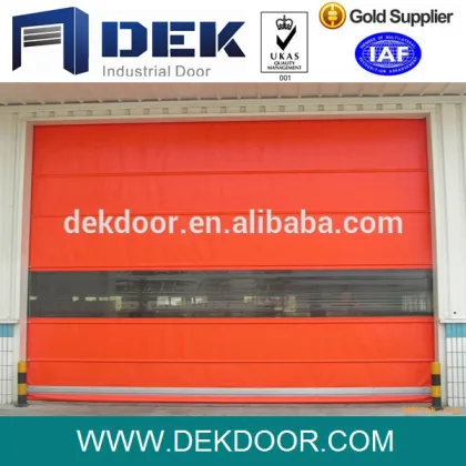 Functional space saving folded pvc fast doors