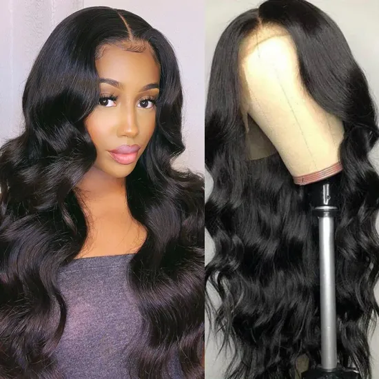Long Body Wave Wigs 4x4 Inch Closure Wig