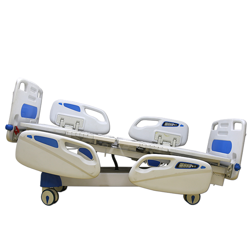 Multifunctional hospital bed in sickroom;