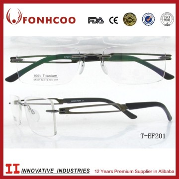 FONHCOO 2016 New Stylish But Price Cheap Good Quality Titanium Memory Optical Glasses