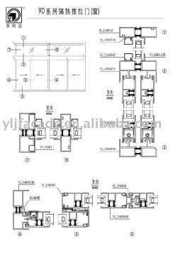 aluminum profiles for insulating series 490