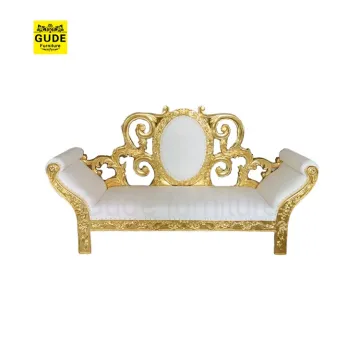 Modern Nordic Luxury Royal Wedding Throne Leather Sofa for Bride and Groom