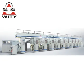 8 Color Auto Register High Speed Roto Gravure Printing Machine for Plastic Film