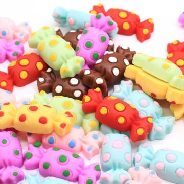 Neuankömmling Mini Candy Shaped Resin Flatback Cabochon für DIY Spielzeug Dekoration Charms Room Desk Phone Decor Perlen