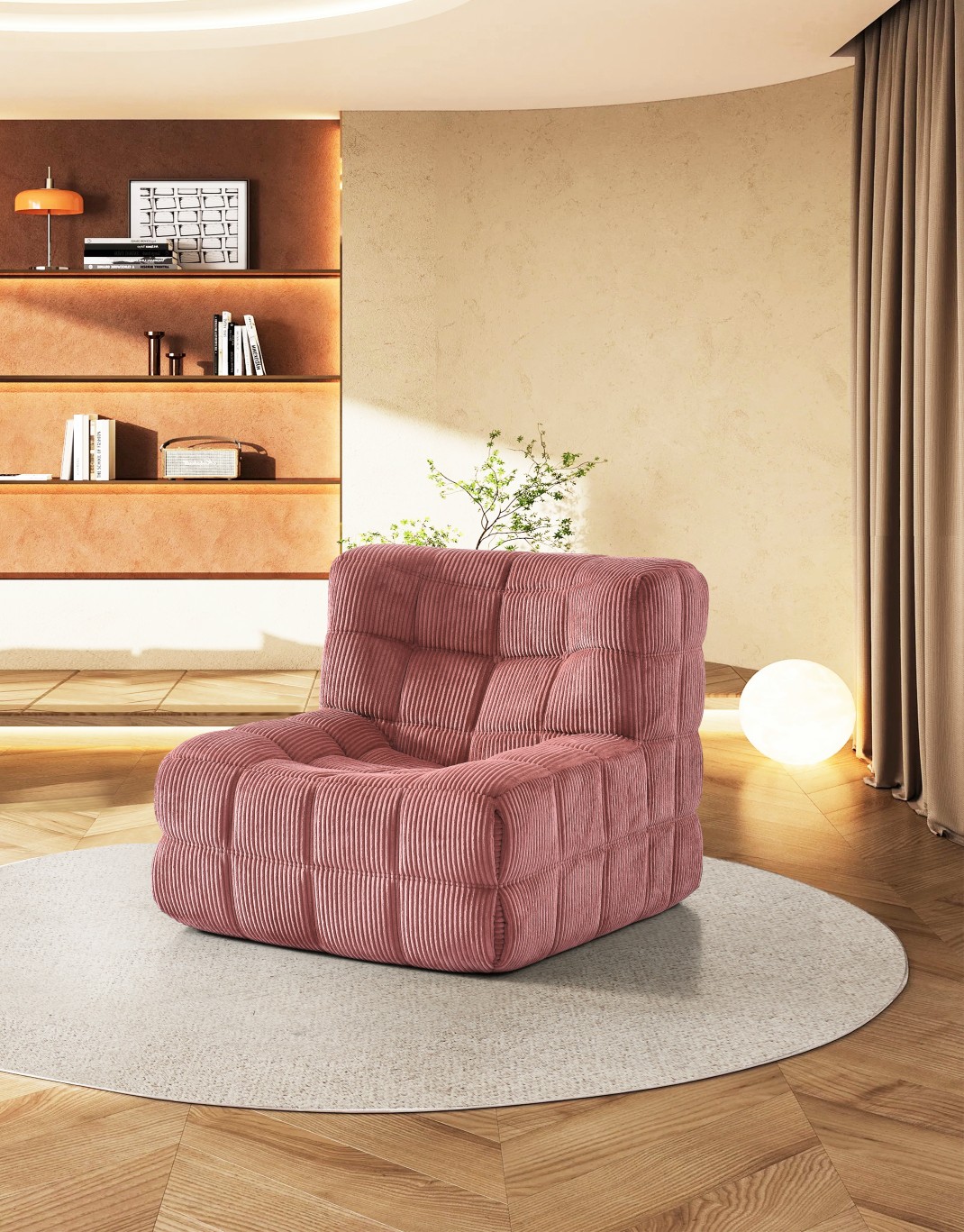 Divano ad angolo compresso Waffle